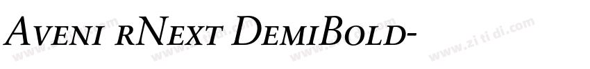 Aveni rNext DemiBold字体转换
